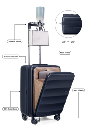 Bigger Tank Carry-On in Navy