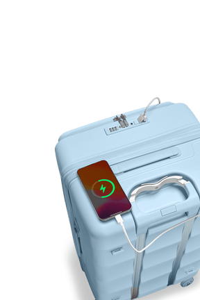 Max Tank Suitcases in Delicate Blue