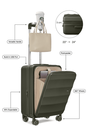 Tank Carry-On in Aspen Green